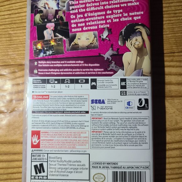 Catherine Fullbody Nintendo Switch Game - Picture 3 of 3